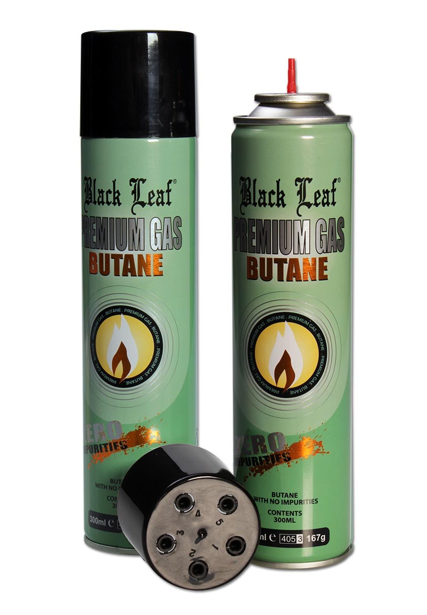 recharge gaz butane black leaf 300ml