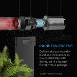 AC Infinity Cloudline Lite A6 ventillátor sebességszabályzóval 2