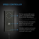 AC Infinity Cloudline Lite A6 ventillátor sebességszabályzóval 3