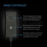 AC Infinity Cloudline pro S4 ventillátor sebességszabályzóval 3
