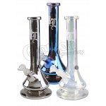 Black Leaf holographic glass bong