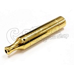 Metal pipe in silver/gold color 11 cm 3