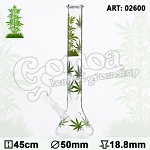 Bong Glass \"Leaf Jhari\" 45 cm