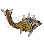 Üveg pipa (állat forma-hal) 10 cm 2