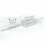 Spiral glass Kawumm pipe (with 3 spirals) 20 cm