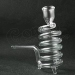 Spiral glass standing pipe 13 cm 2