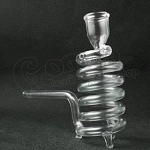 Spiral glass standing pipe 13 cm