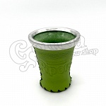 Yerba mate teához üveg-bőr ivóedény 2