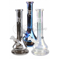 Black Leaf holographic glass bong