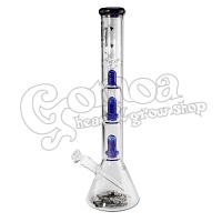 Black Leaf üveg bong (2 ufo percolatorral) kék