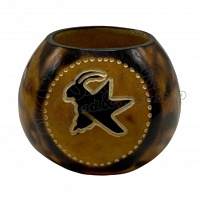 Yerba Mate teához ivóedény Kraus logó