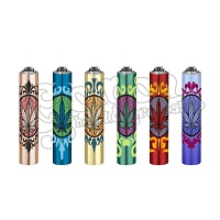Clipper Cannabis Leaf metal öngyújtó