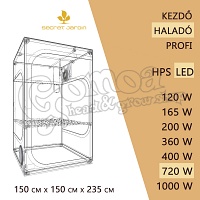 Haladó LED Grow Box szett 720W / 150x150x235