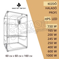 Beginner HPS Grow Box set 150W / 60x60x160
