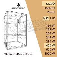 Beginner HPS Grow Box set 400W / 100x100x200