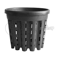 Round flower pot with holes