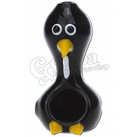 Animal-shaped glass pipe (penguin) 7.5 cm