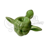 Ceramic Yoda pipe 10 cm