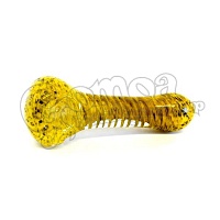 Glass pipe with twisted pattern 6 cm