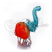Üveg pipa (állat forma-elefánt)