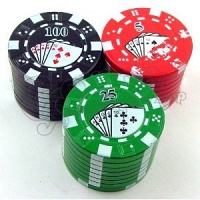 Poker fém grinder (2 részes)