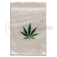 Ziplock bag clear leaf patterned 55x65 mm 100pcs