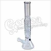 Glass Percolator Bong With Ice Holder 38 cm