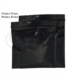 Zip Lock bag black