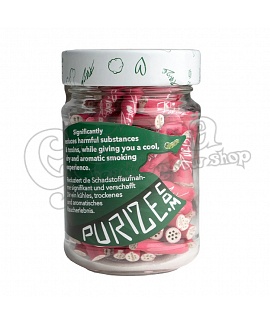 PURIZE Xtra slim carbon filter in glass (100 pcs)