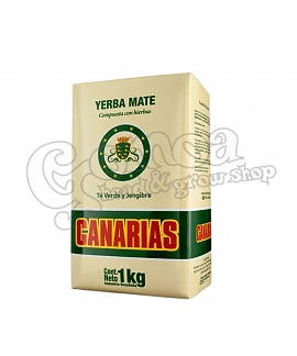 Canarias Te Verde Yerba Mate tea (with ginger)