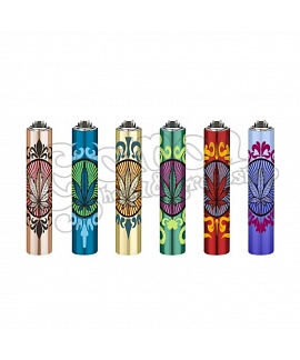 Clipper Cannabis Leaf metal öngyújtó
