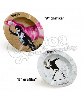 G-Rollz Metal Banksy ashtray / II.