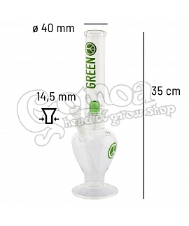 Greenline glass bong percolator with ice-retaining