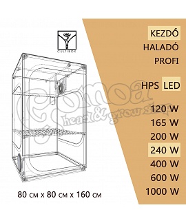 Kezdő LED Grow Box szett 240W / 80x80x160