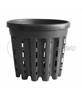Round flower pot with holes