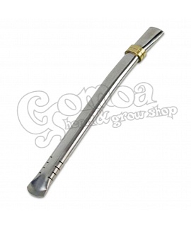 Stainless steel straw 16 cm (for mate tea)