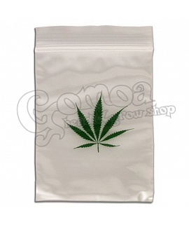 Ziplock bag clear leaf patterned 55x65 mm 100pcs