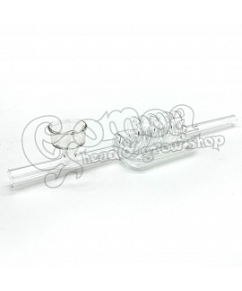 Spiral glass Kawumm pipe (with 3 spirals) 20 cm