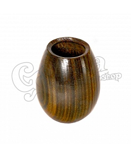 Wooden drinking cup for yerba mate tea