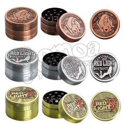 Amsterdam Red Light fém grinder (3 részes) 5