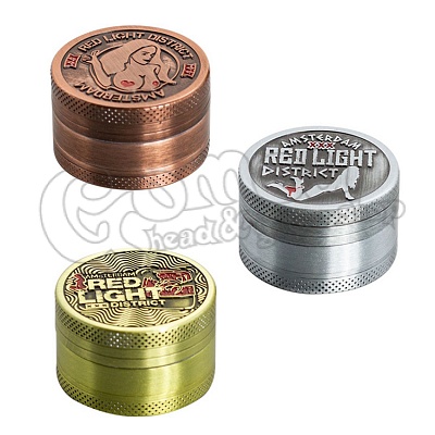 Amsterdam Red Light fém grinder (3 részes) 2