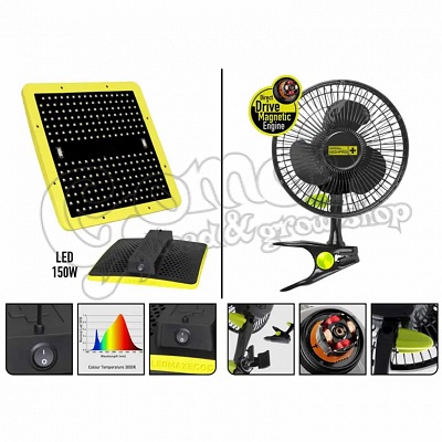 Garden Highpro Grow Box szett 150W / 80x80x180 cm 16