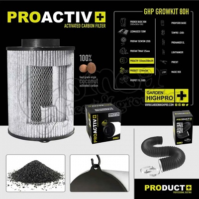 Garden Highpro Grow Box szett 150W / 80x80x180 cm 4