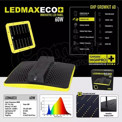 Garden Highpro Grow Box set 60W / 60x60x160 cm 7
