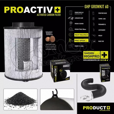 Garden Highpro Grow Box set 60W / 60x60x160 cm 4