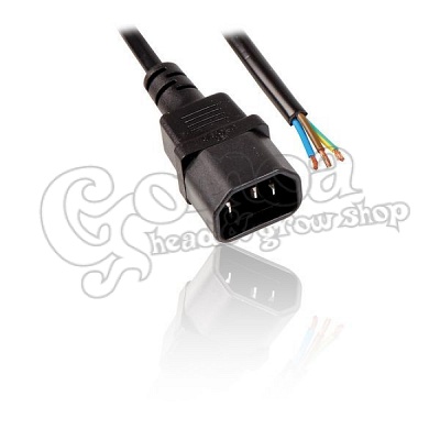 Kábel + IEC C14 lengődugó d:1,5 mm