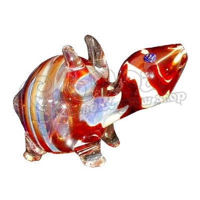 Üveg pipa (állat forma-teknős) 2