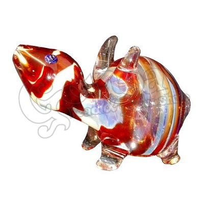 Üveg pipa (állat forma-teknős)