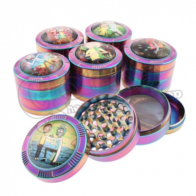 Rick and Morty holo fém grinder 4 részes 3