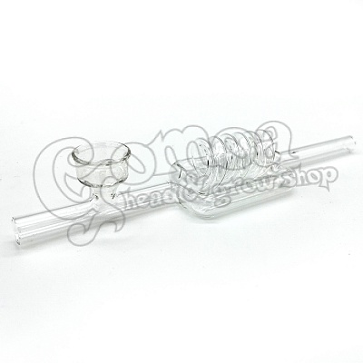 Spiral glass Kawumm pipe (with 3 spirals) 20 cm